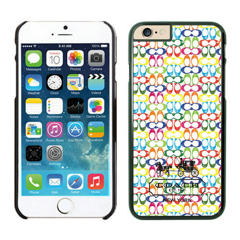 Coach In Confetti Signature Multicolor iPhone 6 Cases FBB - Click Image to Close